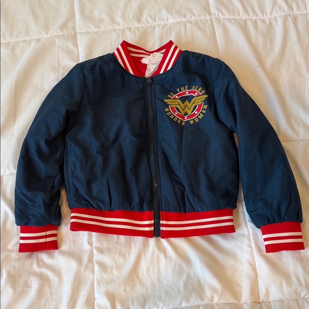 Wonder Woman Kids Jacket - Navy and Red